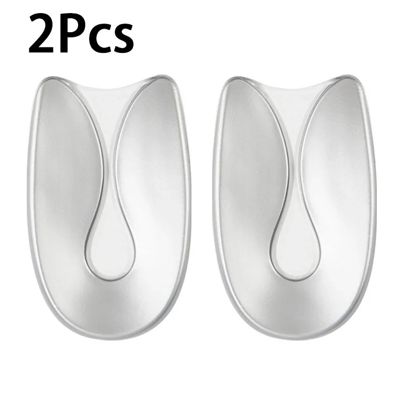 2pcs/4pcs Gel Heel Protectors Shock Absorbing Insoles Soft Elastic Silicone