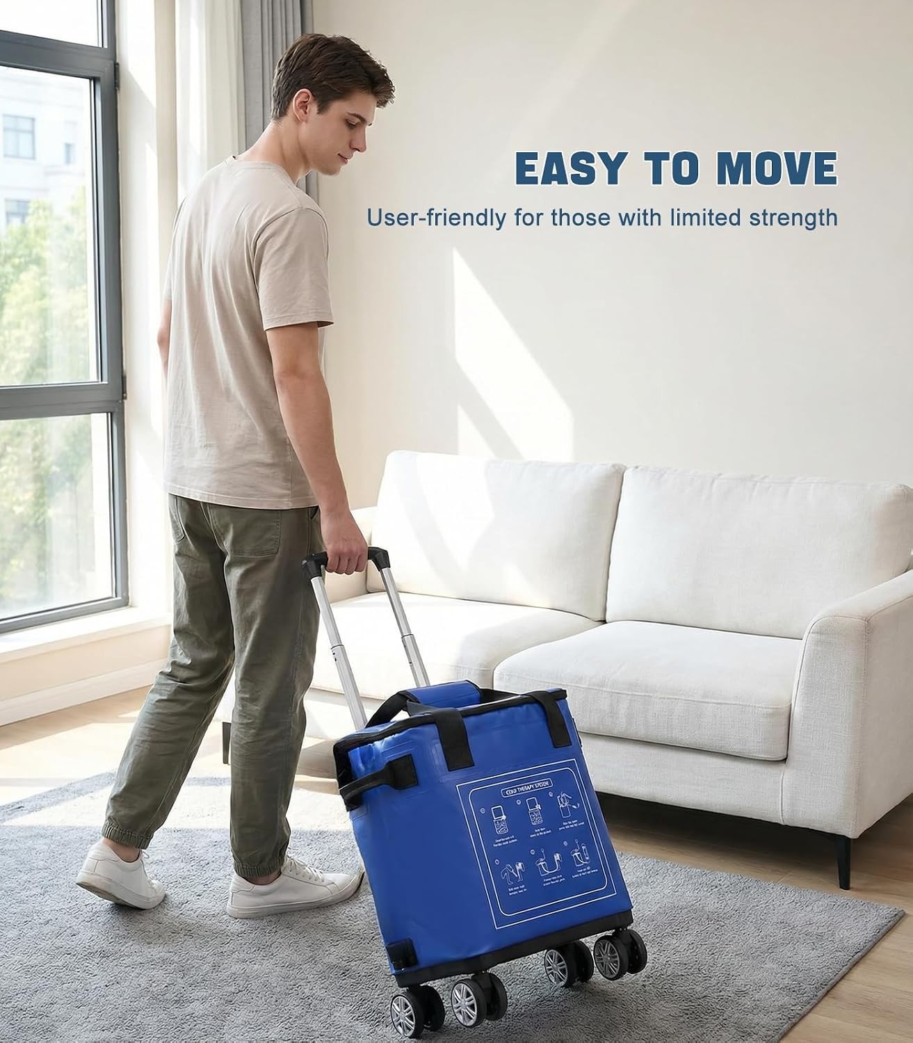 Cold Therapy Machine 19QT Knee Shoulder Hip Ankle Timer Remote Quiet Pump