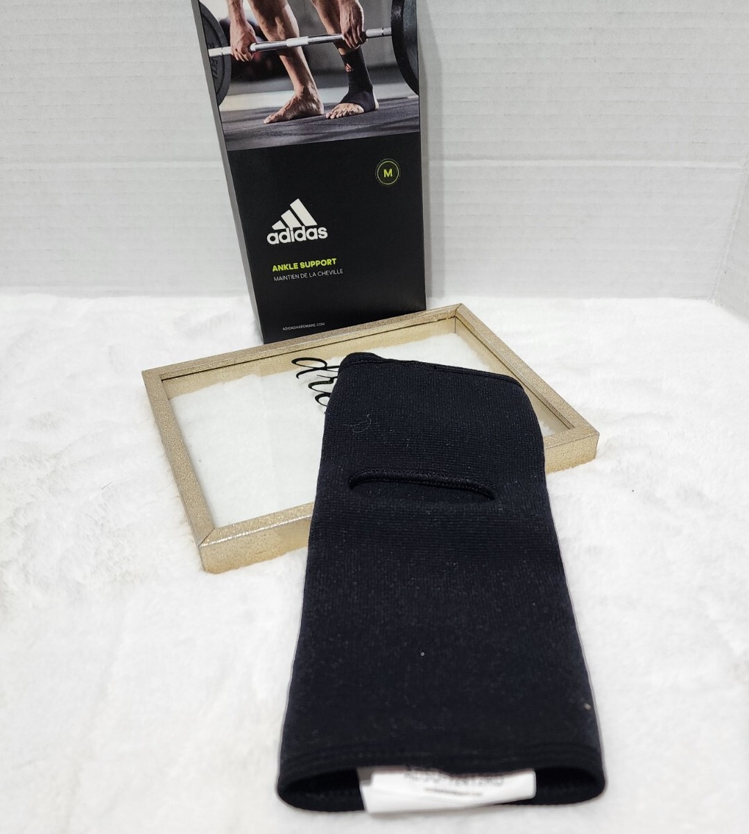 NEW Adidas Men’s Ankle Support with Reinforced Nylon – Red/Black Size M