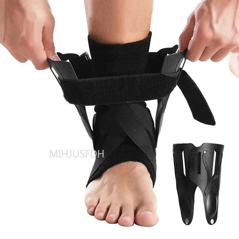 Ankle Brace Support Compression Stabilizer Pain Relief Foot Lace Up Wrap Unisex