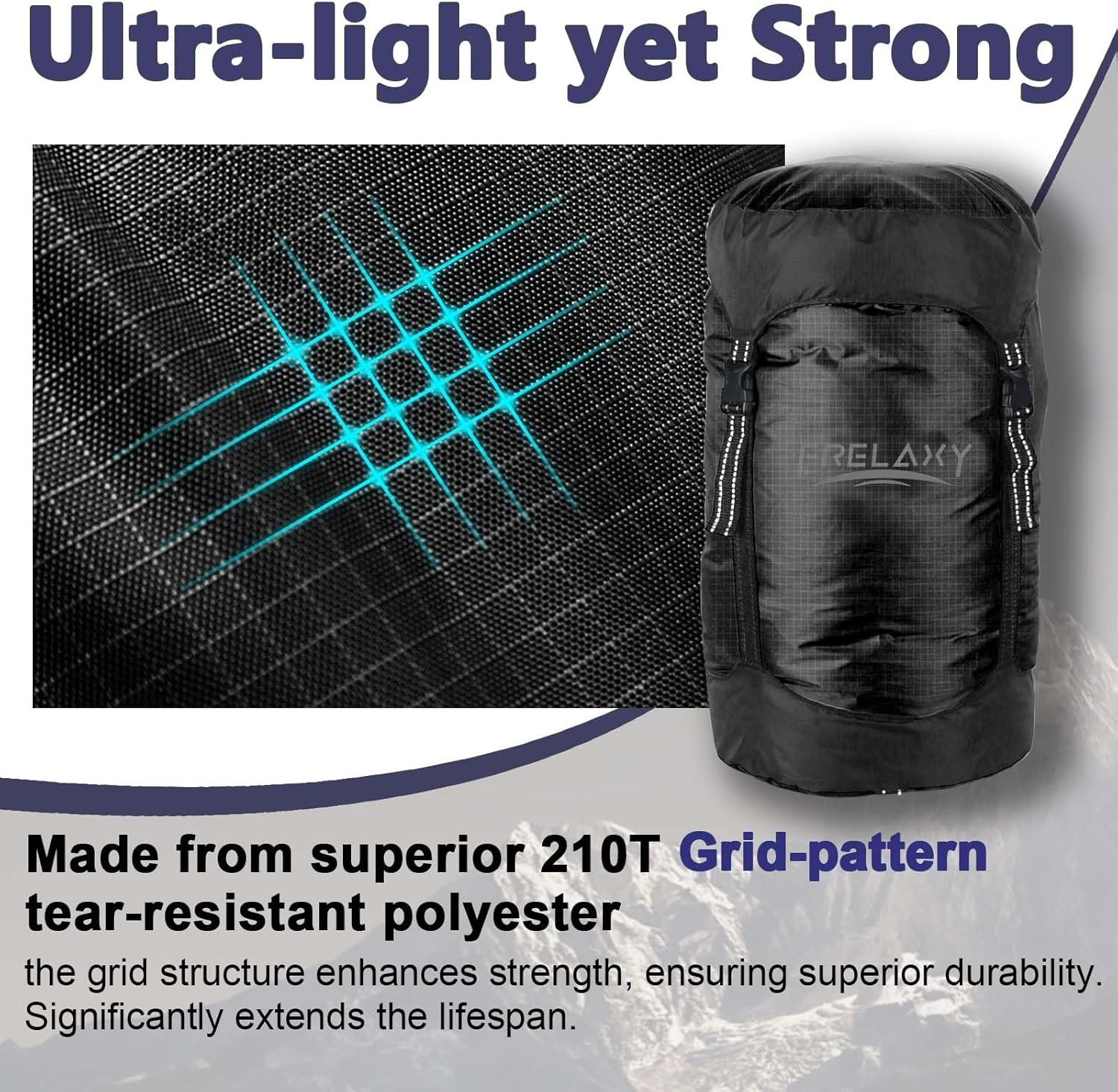 Compression Sack, 40% More Storage! 11L/18L/30L/45L/52L Compression Stuff Sack,