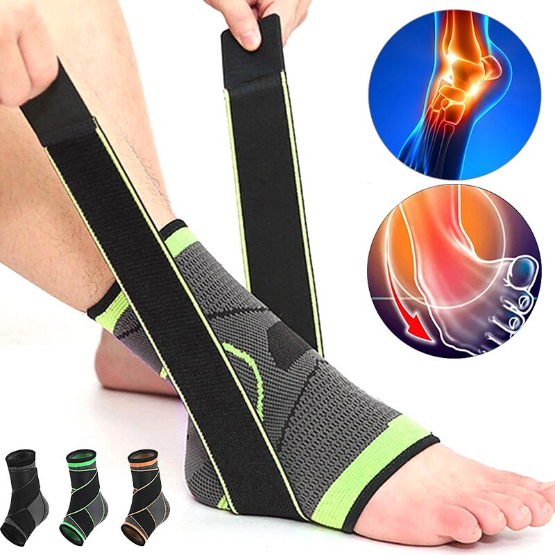 Ankle Support Brace Compression Foot Heel Gym Adjustable Plantar Fasciitis Strap