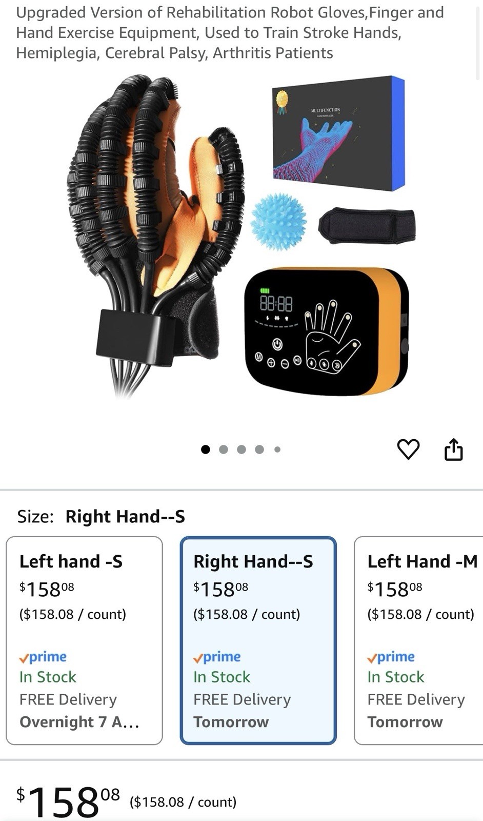 MZU Upgraded version of rehabilitation robot gloves,finger and hand exercise …