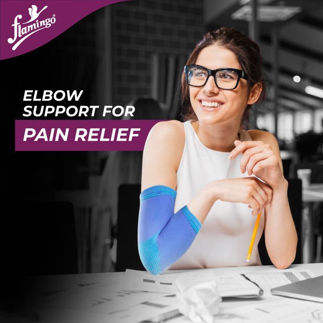 Flamingo Premium Elbow Support-Pain Relief, Joint Flexibility, Full Range Motion
