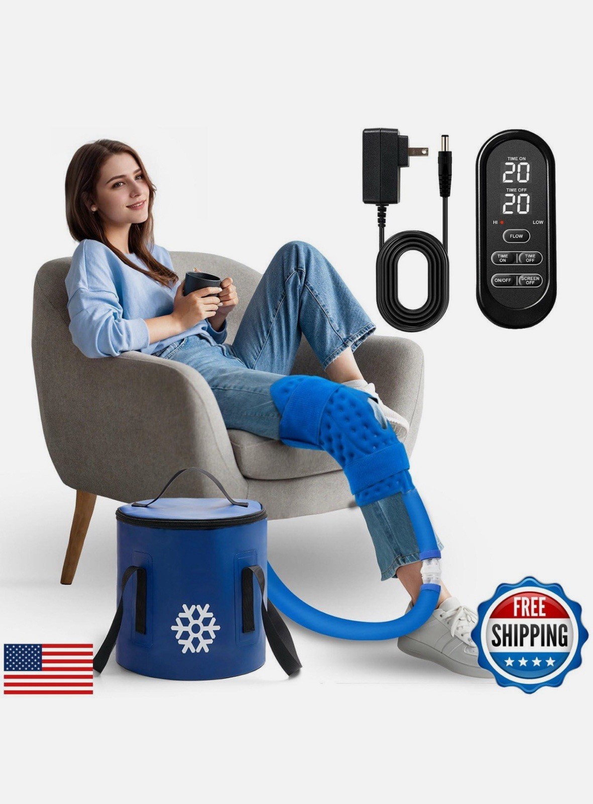 Cold Therapy Machine, Ice Machine for Knee Care After-Surgery, Knee Replacement