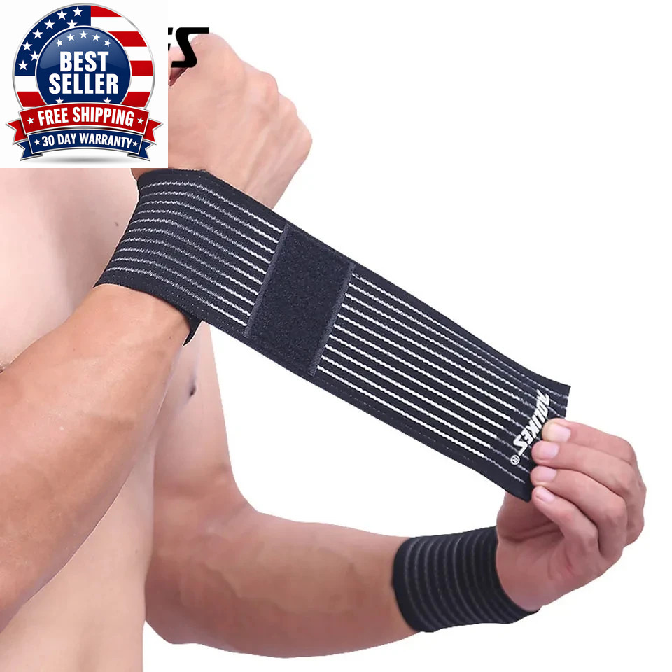 Elastic Compression Bandage Support for Knee, Ankle, Elbow, and Wrist