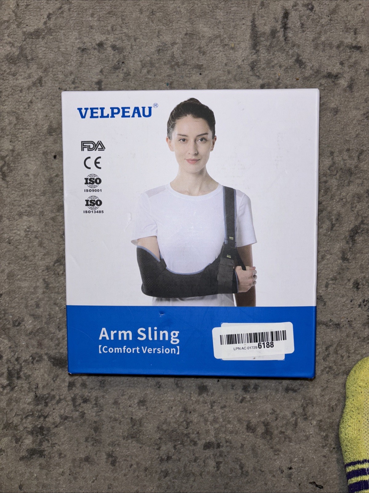 Shoulder Arm Sling By Velpeau , Elbow Brace Support Adjustable Immobilizer