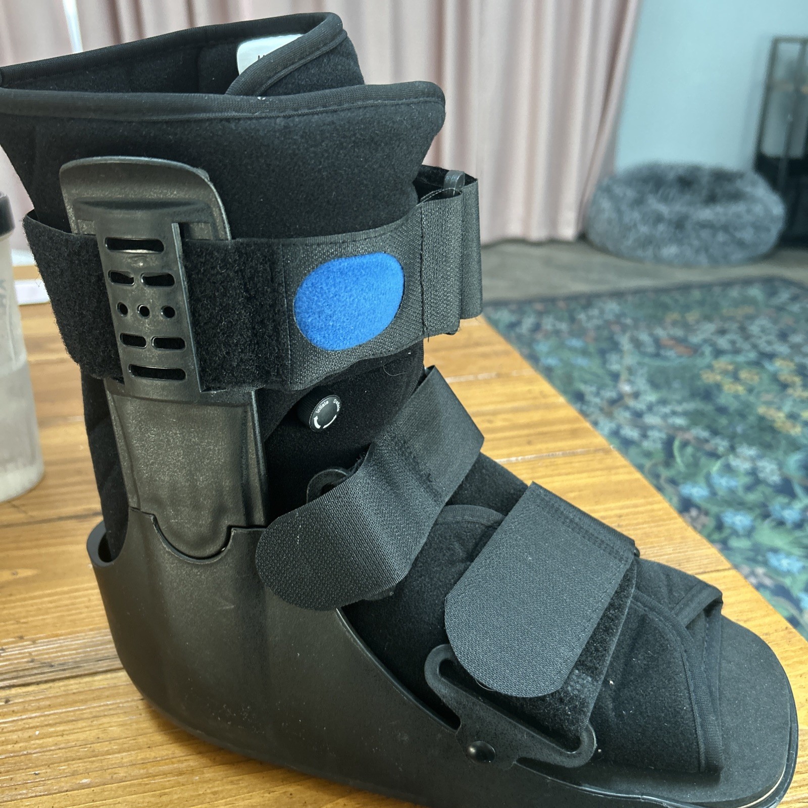 Jewlri Air Walker Boot, Fracture Boot for Left/Right Foot, Ankle Support, Black