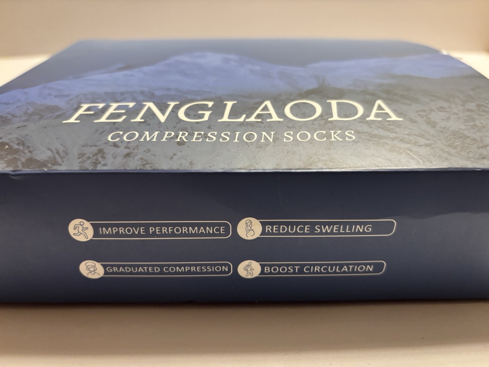 Fenglaoda Compression Socks L/XL 8 Pack 20-30 mmHg Knee High Support New Box