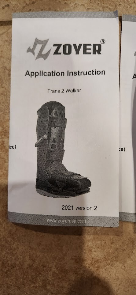 Zoyer Trans 2 Walker Tall Walker Boot – Size Small