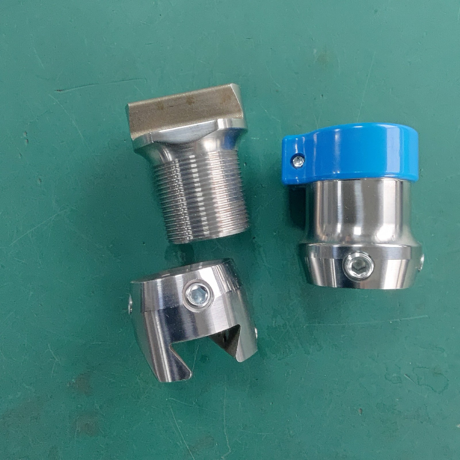 Prosthetic Adjustable Height Sliding Connector Ti SS 86-105mm Dual Joint