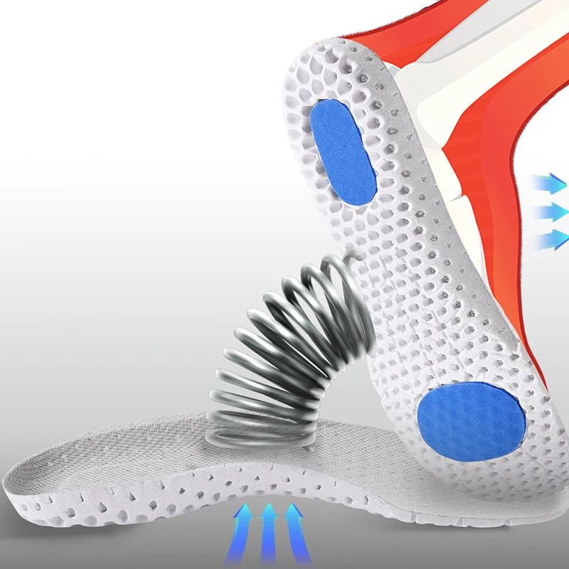 Sports Insole Shock Absorption Insoles For Shoes Wear Resisting Breathable Deodo
