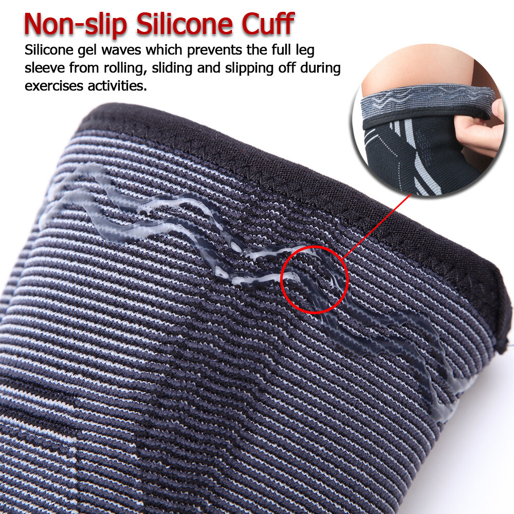 Copper Elbow Brace Support Compression Sleeve Arthritis Tendonitis Joint Straps