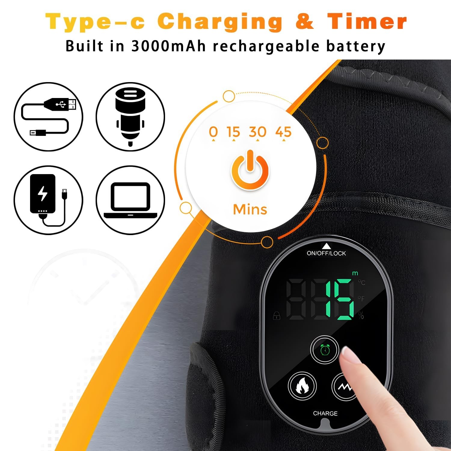 HEATING MASSAGE KNEE BRACE