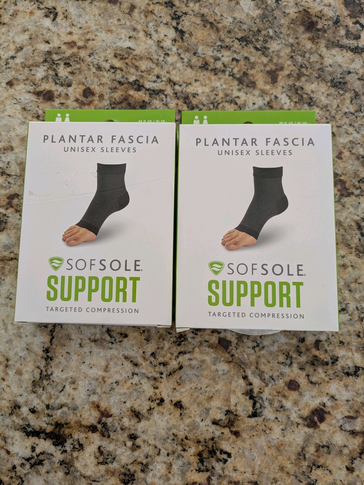 NEW Sofsole Support Plantar Fascia Unisex Sleeves L-XL – 2 Pairs