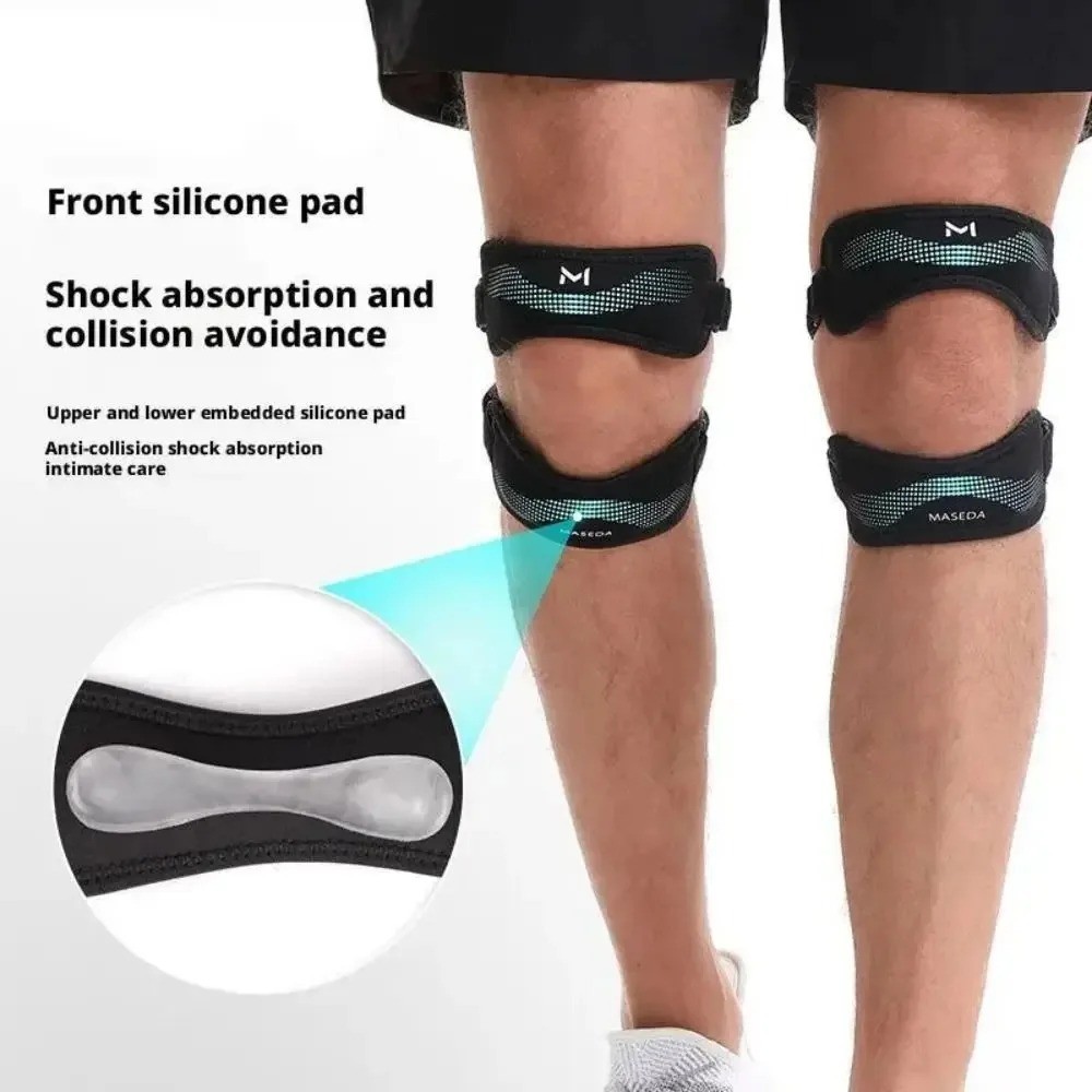 1PC Adjustable Patella Knee Strap Double Support Brace for Running Sports Gym