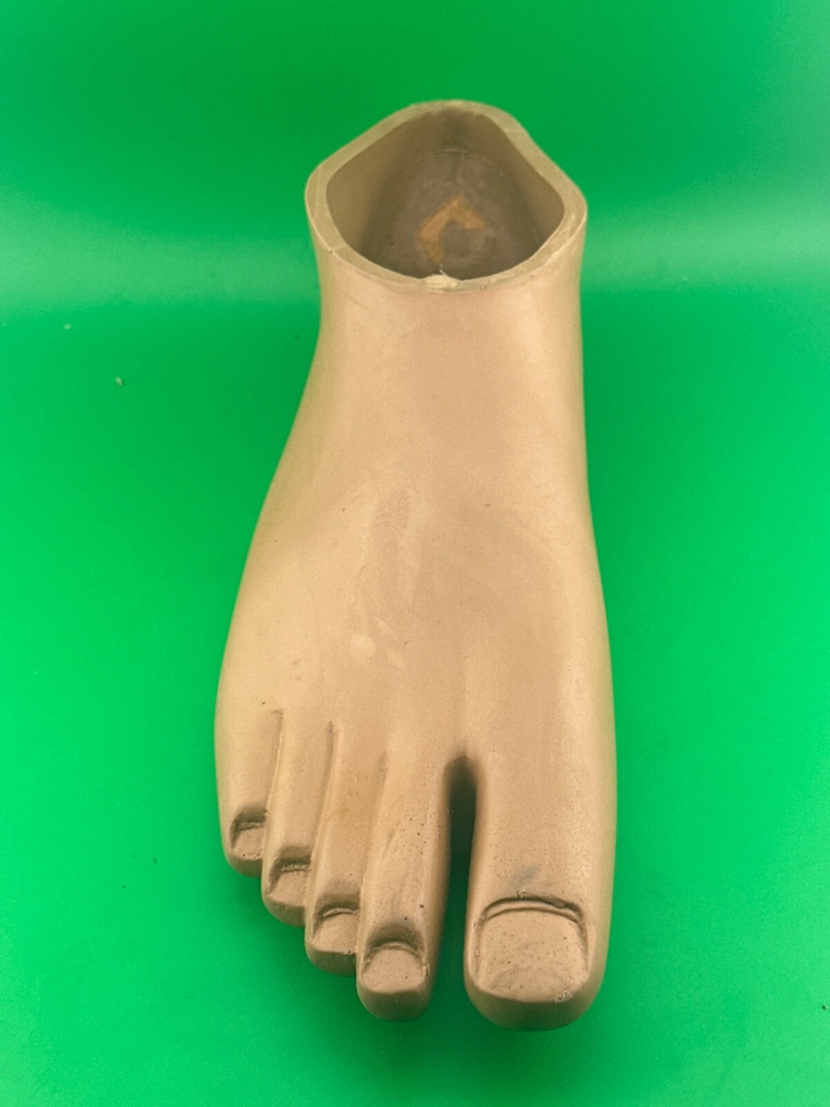 Prosthetic footshell foot shell, right. Blatchford avalon shell. Brown. Sz 29cm