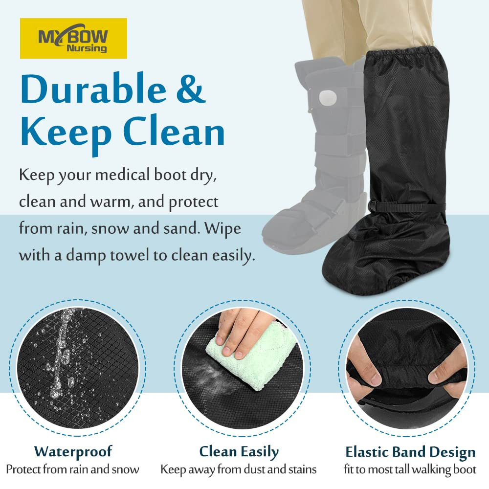 Walking Boot Cover, Orthopedic Boot for Broken Foot Injuries Cast Cover, Tall Me