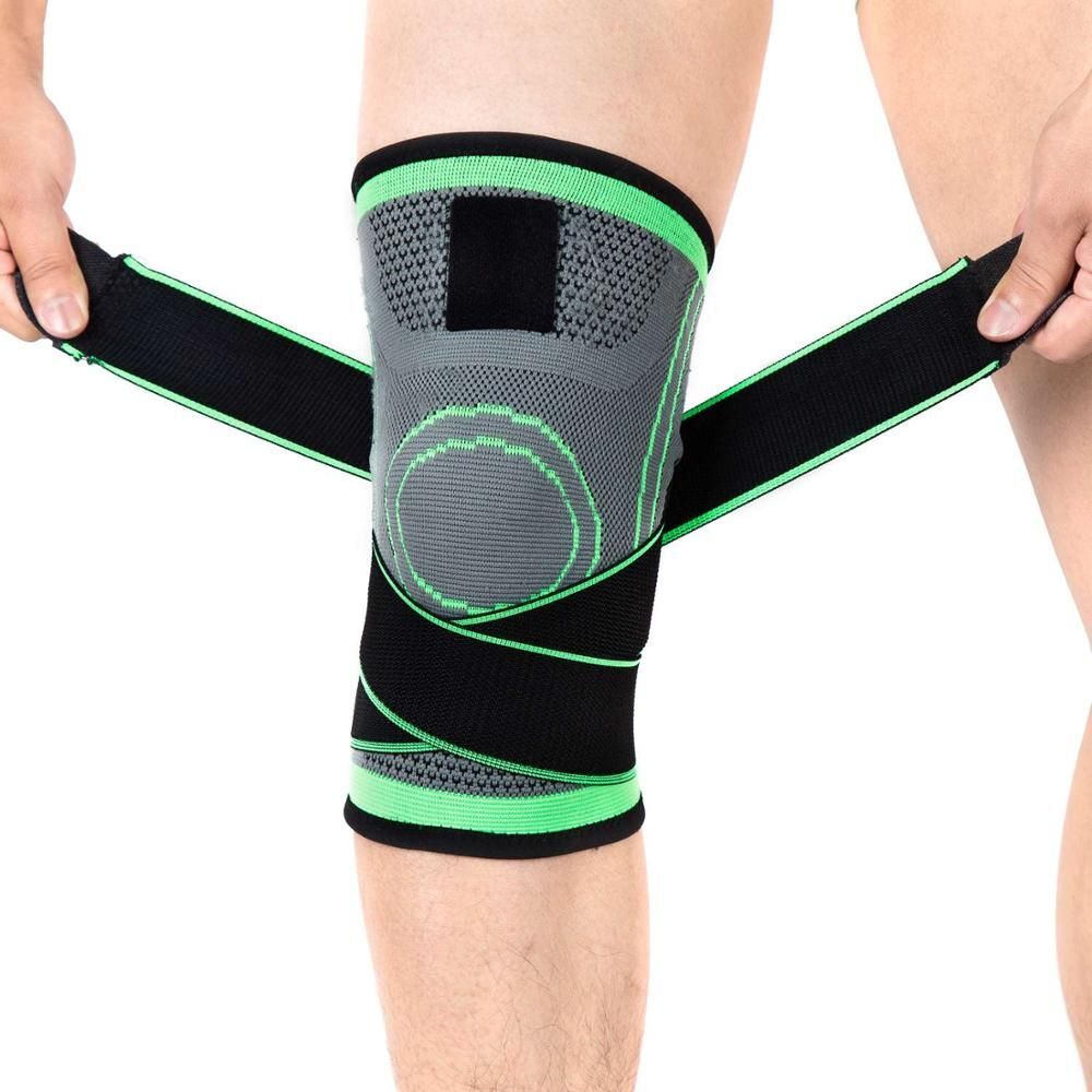 Elastic Knee Sleeve Adjustable Bandage Volleyball Strap Knees Support Belt 1Pc