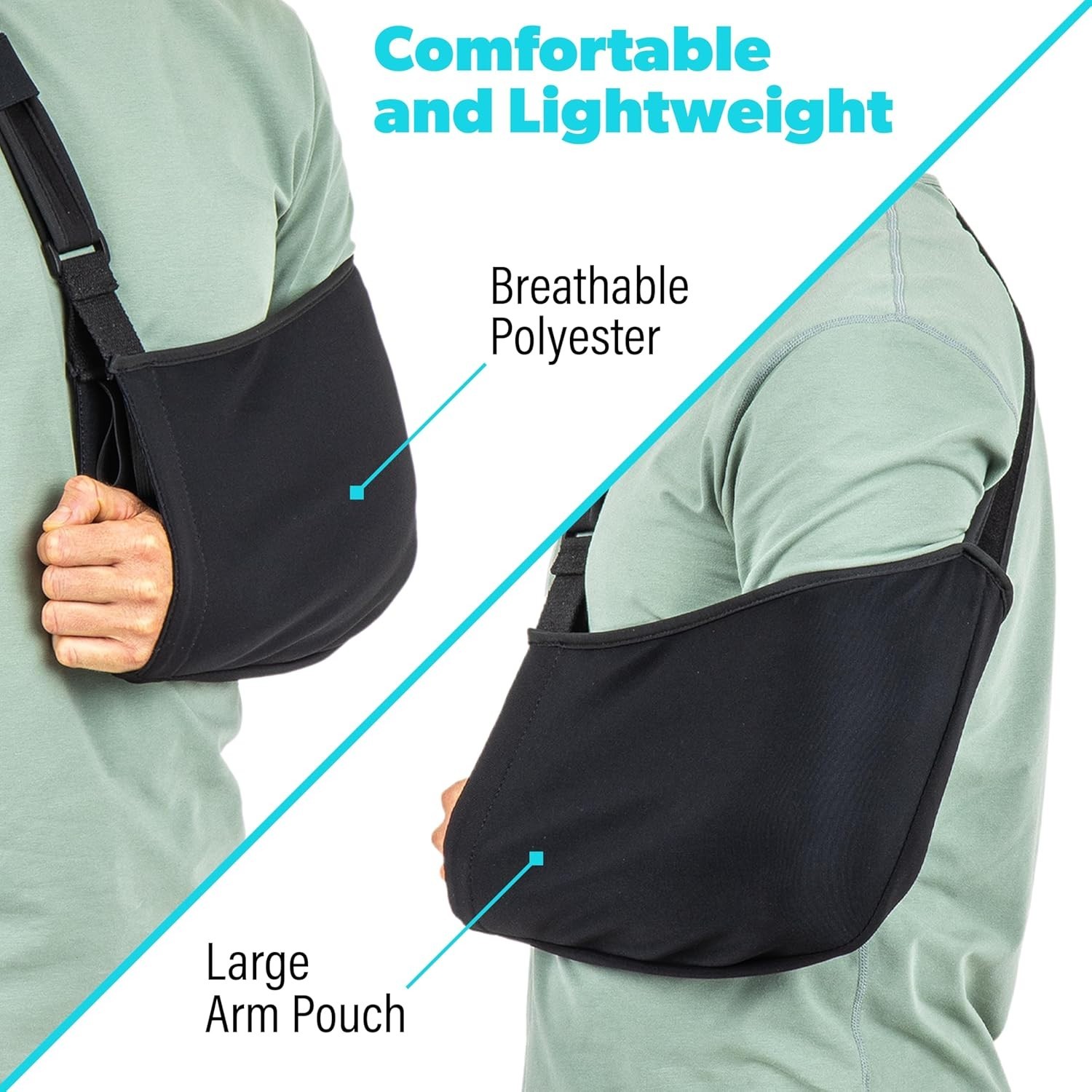 GoSports Arm Sling for Shoulder Injury Recovery Support Adult Men + Women Size