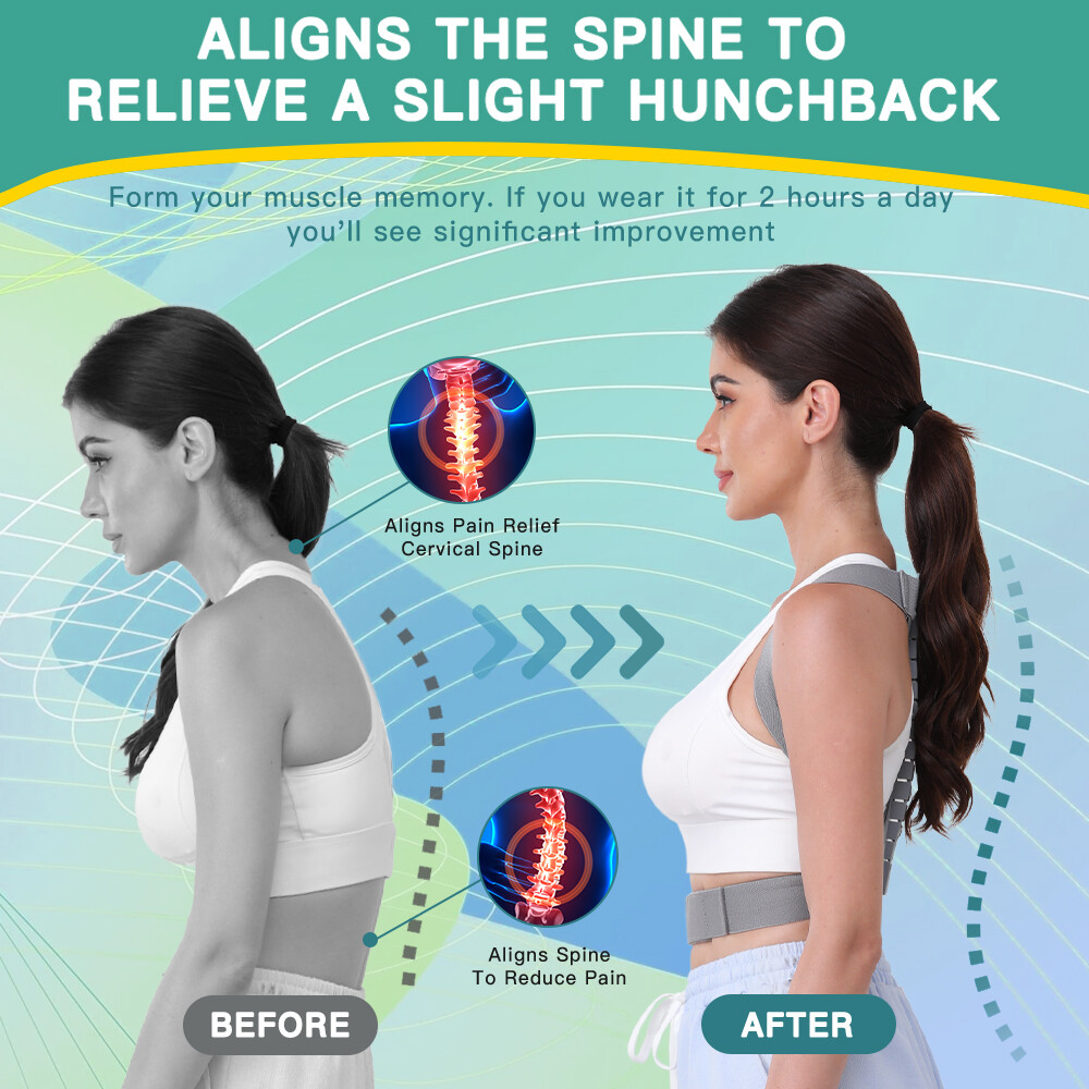 Posture Corrector Back Support Shoulder Brace Adjustable Clavicle Belt Men Women