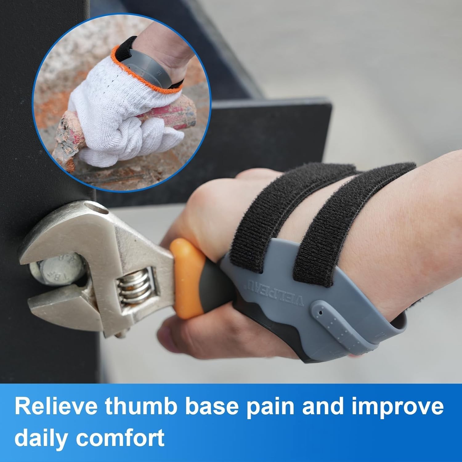 CMC Joint Thumb Arthritis Support Brace – Soft & Hard Plastic Compose – with …