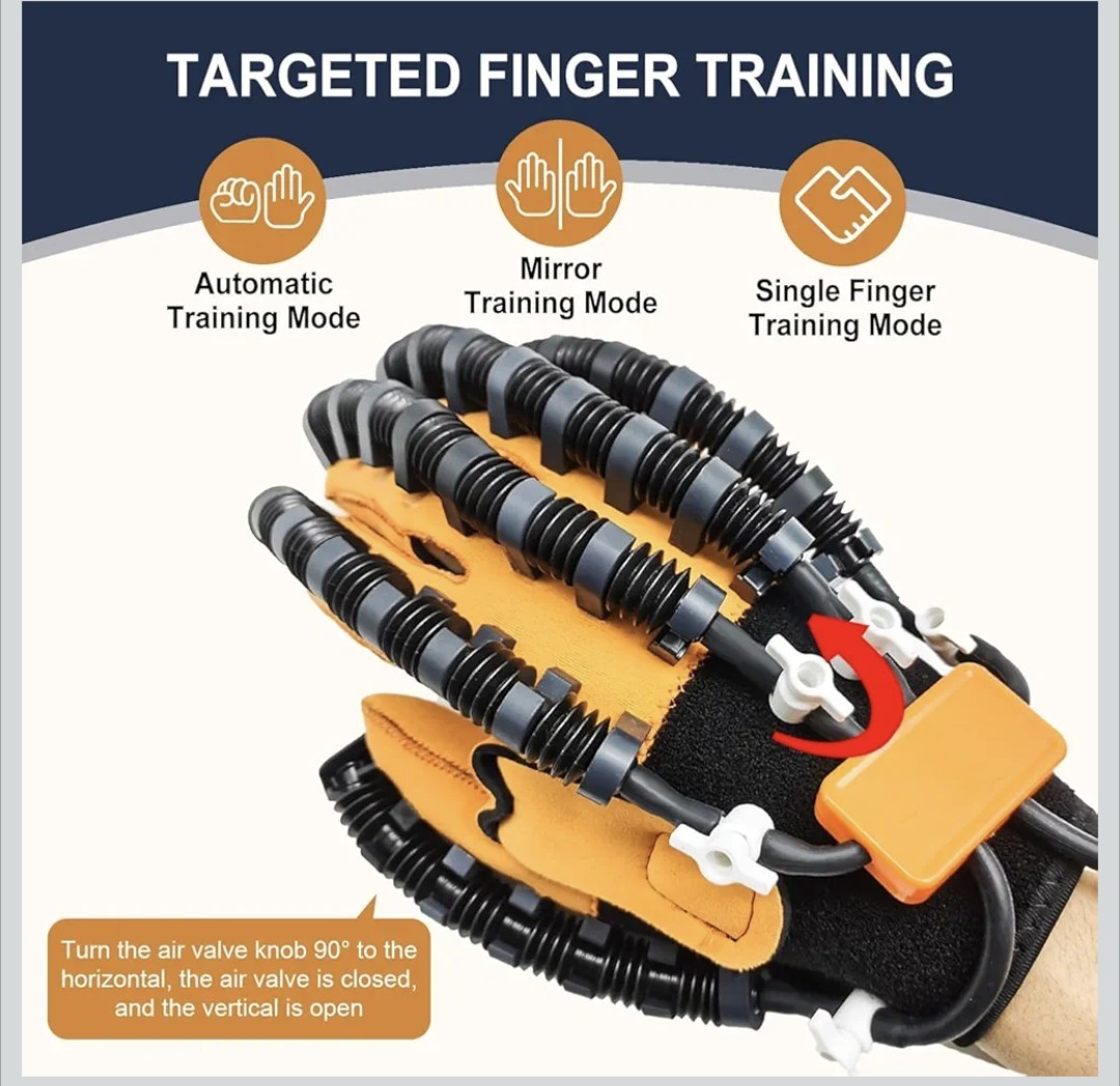 Rehabilitation Robot Gloves, Finger Exerciser . Left Hand. Medium