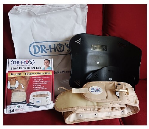 Dr. Ho’s 2-in-1 Stretch and Support Back Relief Belt size B 42”-55”