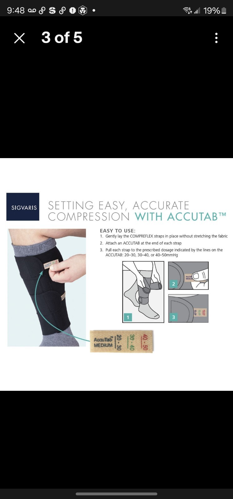 Sigvaris CompreFLEX Lite 20-50 (Gradient, Inelastic Compression) Beige Large