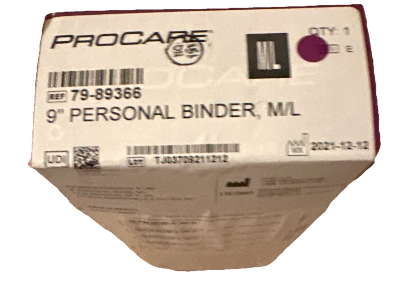 NEW Maternity Procare Personal Binder 9” size M/L 79-89366