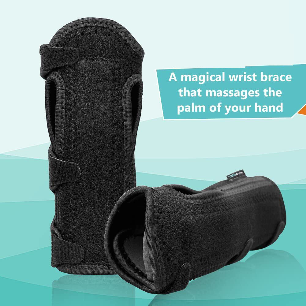 Soft Wrist Sleep Support Brace Carpel Tunnel Typing Fatigue/Pain Relief – 2pcs