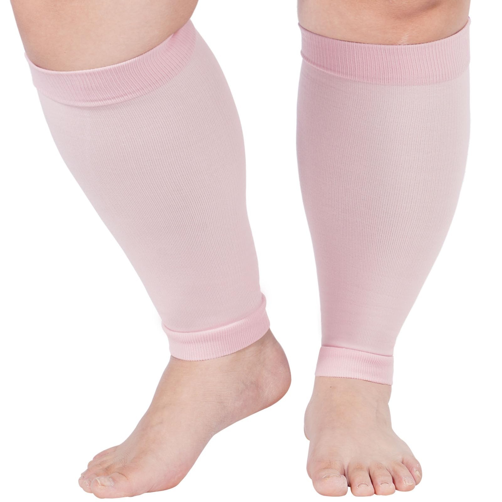 Abodhu Plus Size Compression Leg Sleeves for Women& Men 15-25mmHg Wide Calf K…