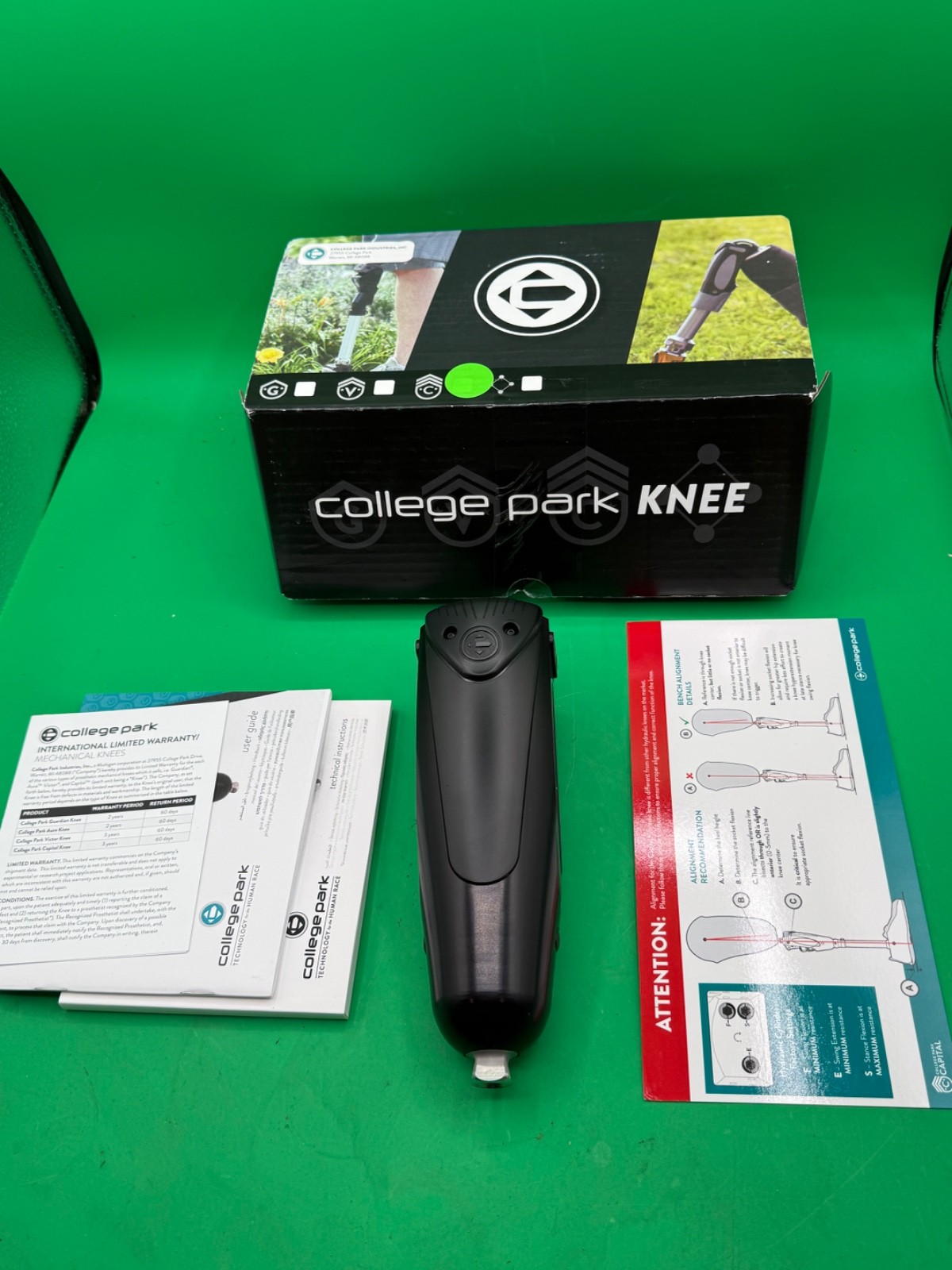 Collegepark college park capital hydraulic prosthetic knee. New