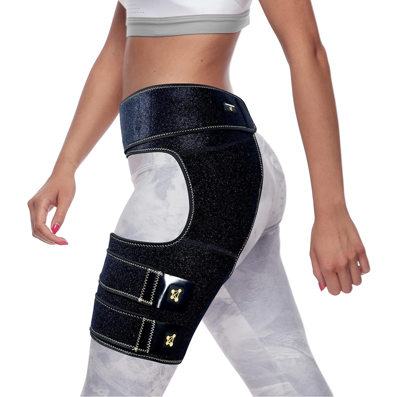 CopperJoint Copper Hip Brace For Sciatica Pain Relief – One Size, Black