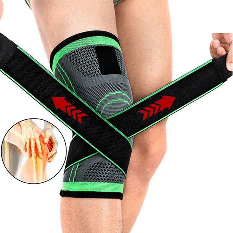 Knee Braces with Strap Compression Sleeve Arthritis Joint Pain Relief Support US