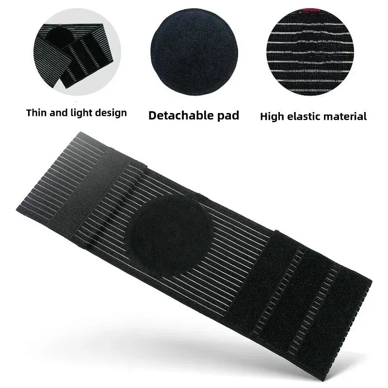Umbilical Hernia Support Belt for Men Women with Removable Silicone Compression