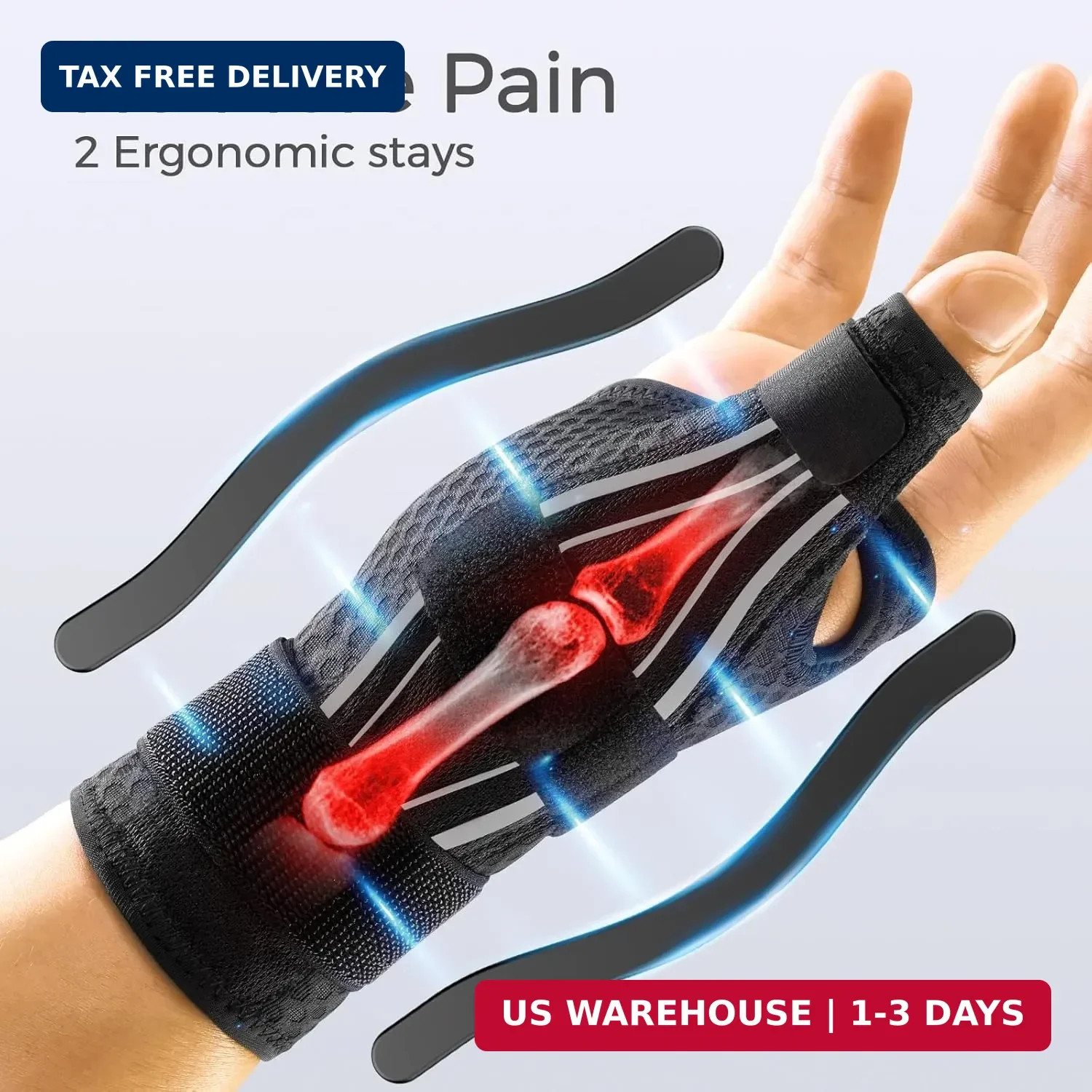 FREETOO Thumb Brace Support Right Hand or Left Hand for Arthritis Pain and Suppo