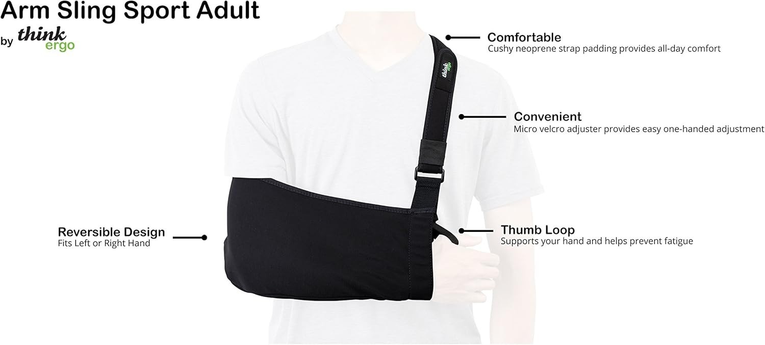 Think Ergo Arm Sling: Adjustable, Lightweight & Breathable Support
