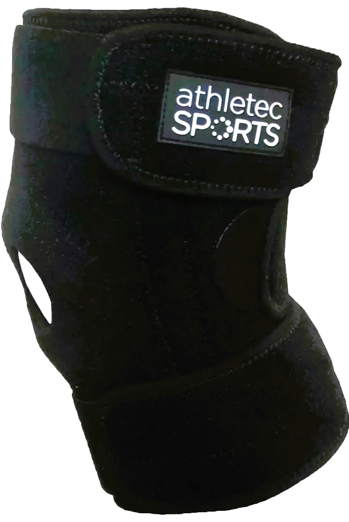 Athletec Sport Knee Supports, Open-Patella Stabilizer Adjustable Strapping Large