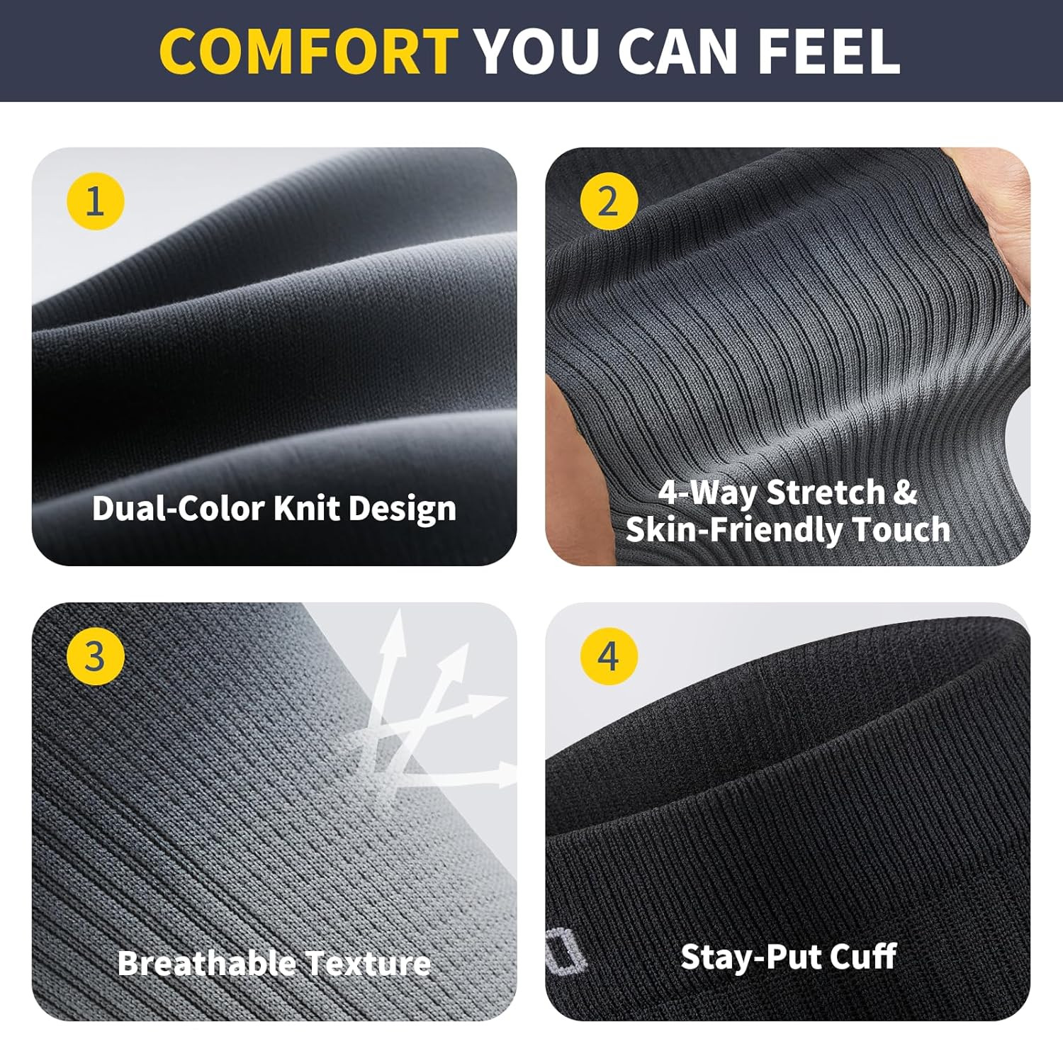 Gradient Calf Compression Sleeves, 20-30 Mmhg Medical Footless Compression Socks