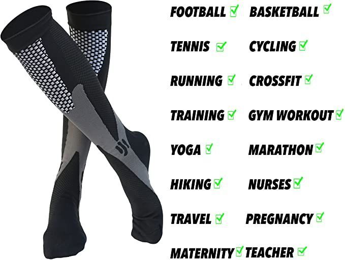 Medical Compression Socks-Varicose Vein Nylon Sock Anti Fatigue Nursing Stocking