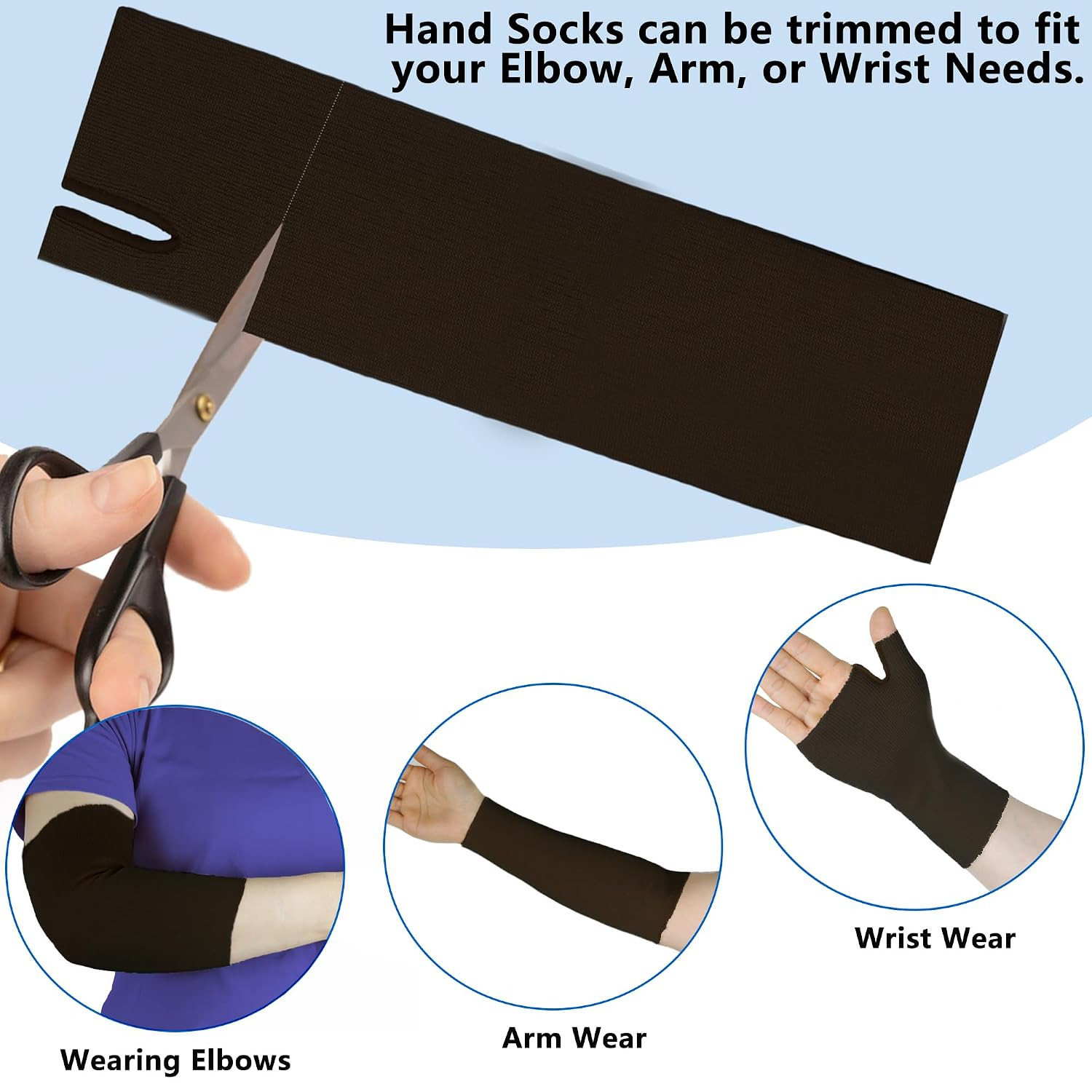 Hand Socks for Splint ,Thin Stockinette Tubing for Arm,Wrist Brace
