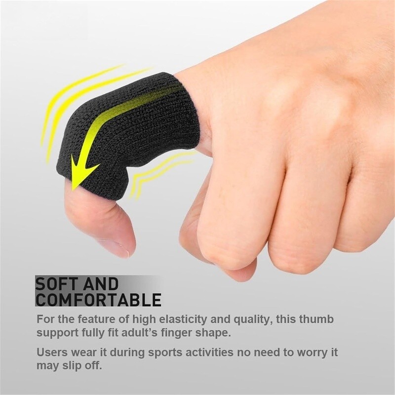 Finger Sleeves Thumb Splint Brace Support Pain Relief Compression Protector New