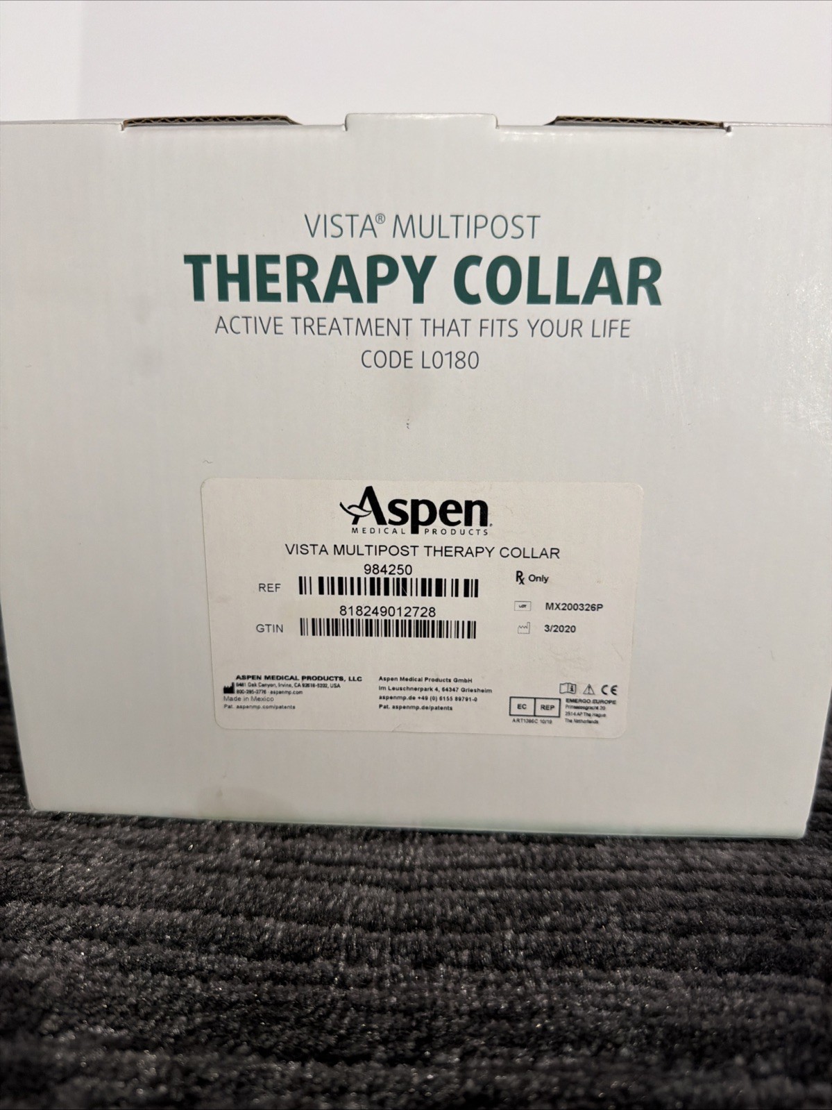 Aspen Vista MultiPost Therapy Collar Neck Compression Brace One Size AC0197D