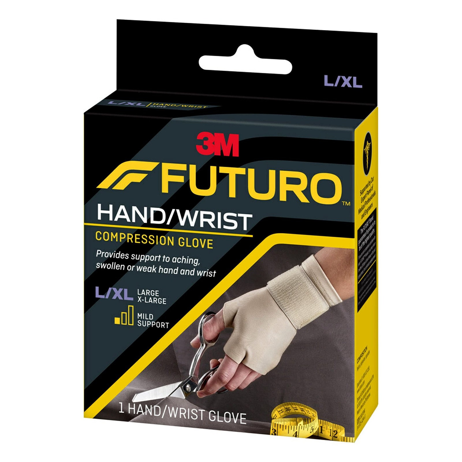 FUTURO Hand and Wrist Compression Glove, Provides Support and Compression to