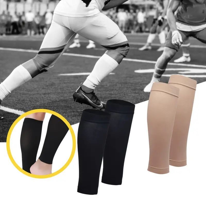 2x Calf Sleeves Leg Support Compression Socks Running Shin Splint Varicose Vein+