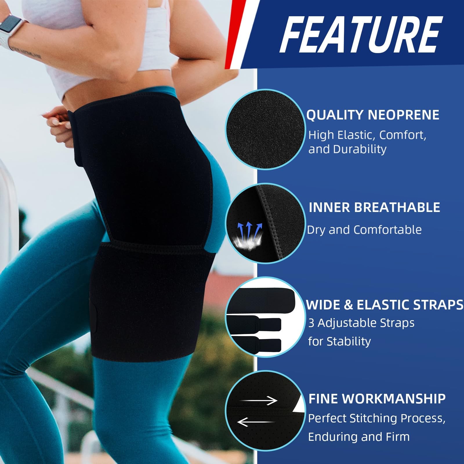 Hip Brace for Sciatica Pain Hamstring Compression Sleeve Groin Brace SI Belt …