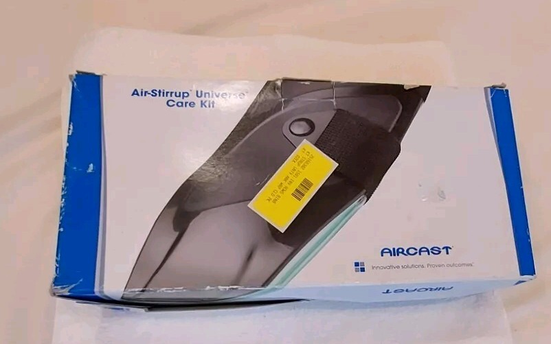 AIRCAST AIR STIRRUP ANKLE BRACE WHITE SMALL SM S LEFT RIGHT ANKLE NEW NIB