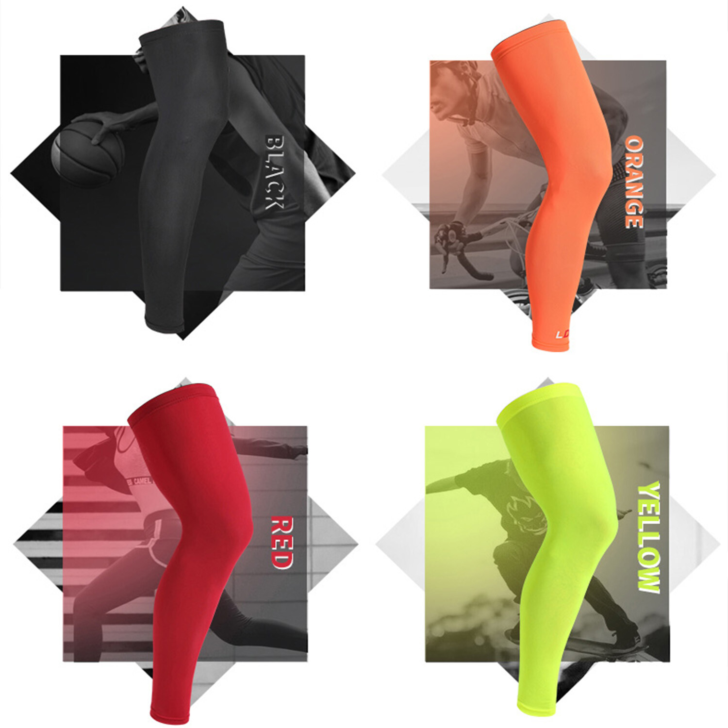 Compression Socks Knee Calf Support Stockings Leg Thigh Long Sleeves Men Women