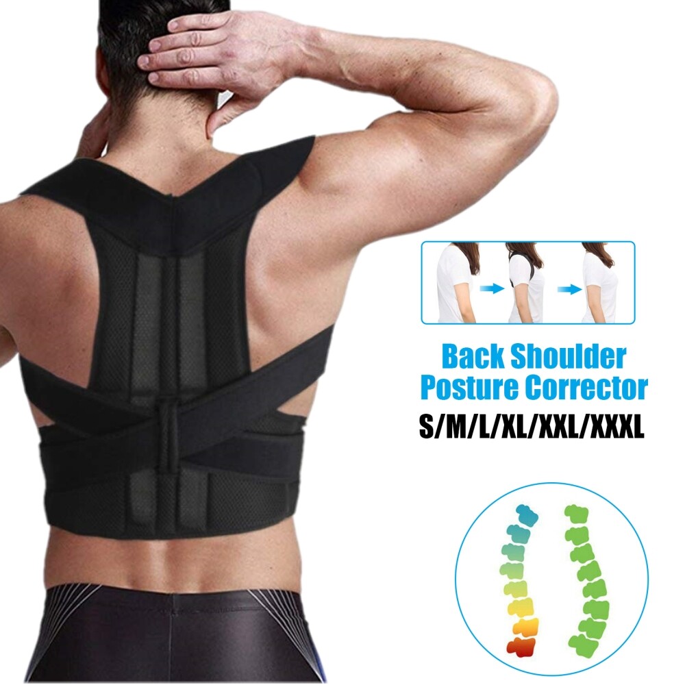 Posture Corrector Anti-humpback chest up Adjustable Back Trainer Unisex S-4XL